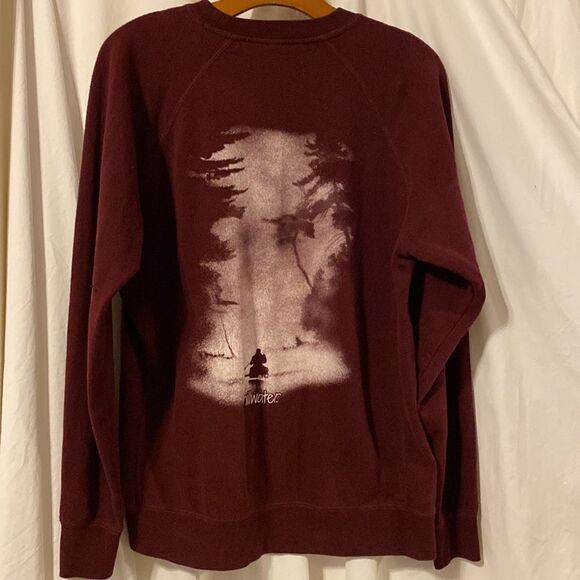 Chillwater Classic Kayak Maroon Sweatshirt EUC - Picture 3 of 5